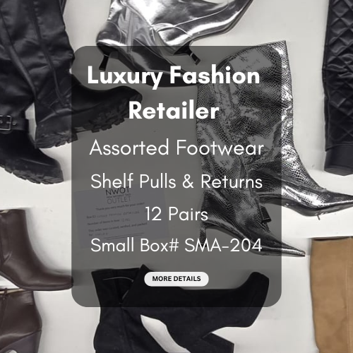 Luxury Fashion Retailer | Assorted Footwear | 12 pairs | Small Box# SMA-204