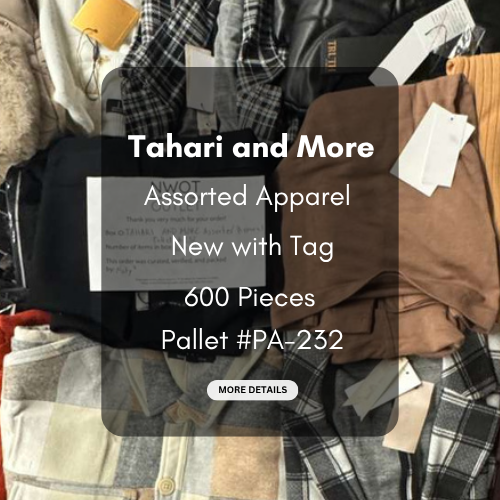 Tahari and more | Assorted  Apparel | 600 Pieces | New with Tag | Pallet #PA-232