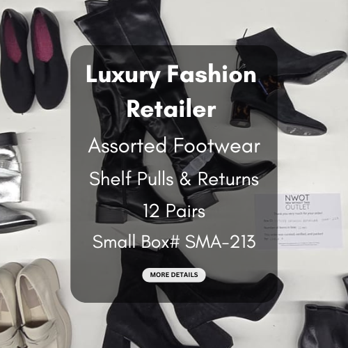 Luxury Fashion Retailer | Assorted Footwear | 12 pairs | Small Box# SMA-213