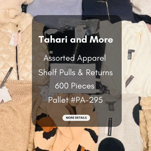 Tahari and more | Assorted  Apparel | 600 Pieces | New with Tag | Pallet #PA-295