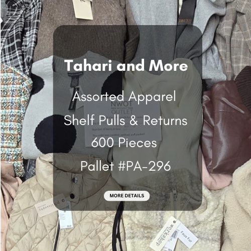 Tahari and more | Assorted  Apparel | 600 Pieces | New with Tag | Pallet #PA-296