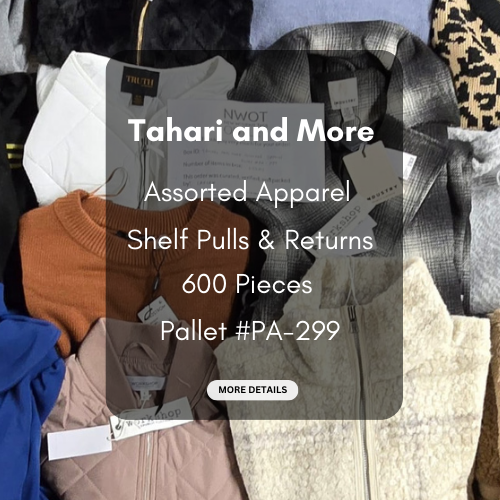 Tahari and more | Assorted  Apparel | 600 Pieces | New with Tag | Pallet #PA-299
