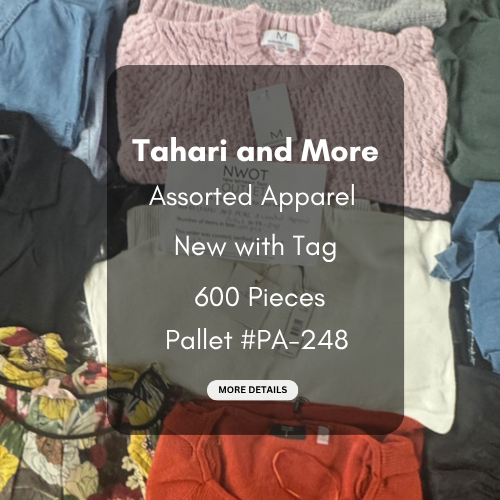 Tahari and more | Assorted  Apparel | 600 Pieces | New with Tag | Pallet #PA-248