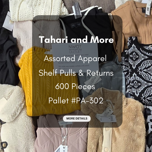 Tahari and more | Assorted  Apparel | 600 Pieces | New with Tag | Pallet #PA-302