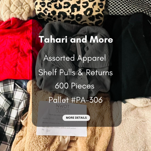 Tahari and more | Assorted  Apparel | 600 Pieces | New with Tag | Pallet #PA-306