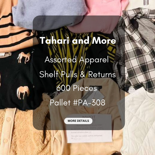 Tahari and more | Assorted  Apparel | 600 Pieces | New with Tag | Pallet #PA-308