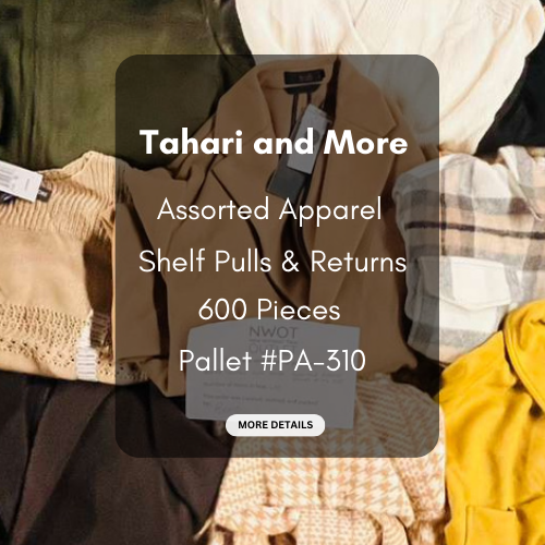Tahari and more | Assorted  Apparel | 600 Pieces | New with Tag | Pallet #PA-310