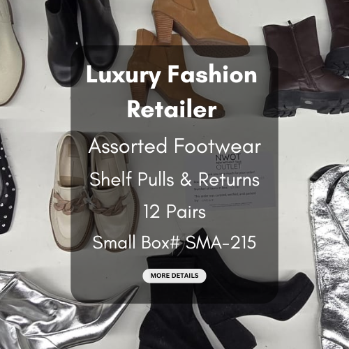 Luxury Fashion Retailer | Assorted Footwear | 12 pairs | Small Box# SMA-215