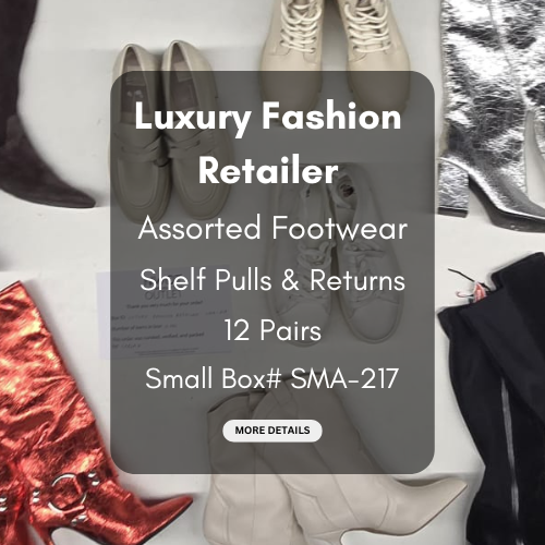 Luxury Fashion Retailer | Assorted Footwear | 12 pairs | Small Box# SMA-217