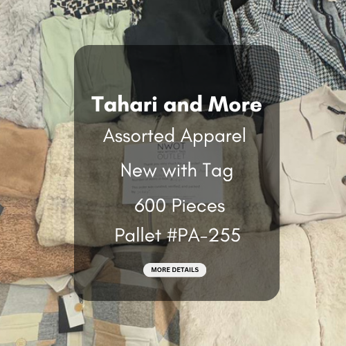 Tahari and more | Assorted  Apparel | 600 Pieces | New with Tag | Pallet #PA-255