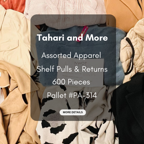 Tahari and more | Assorted  Apparel | 600 Pieces | New with Tag | Pallet #PA-314