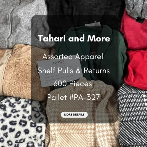 Tahari and more | Assorted  Apparel | 600 Pieces | New with Tag | Pallet #PA-327