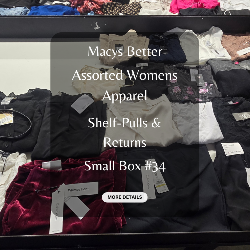 Macys Better | Assorted Womens Apparel | Shelf-Pulls & Returns | 25 Pieces | Small Box #34