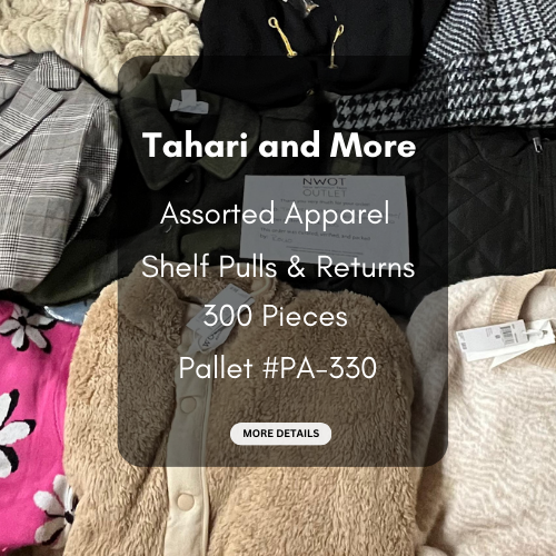 Tahari and more | Assorted  Apparel | 300 Pieces | New with Tag | Pallet #PA-330