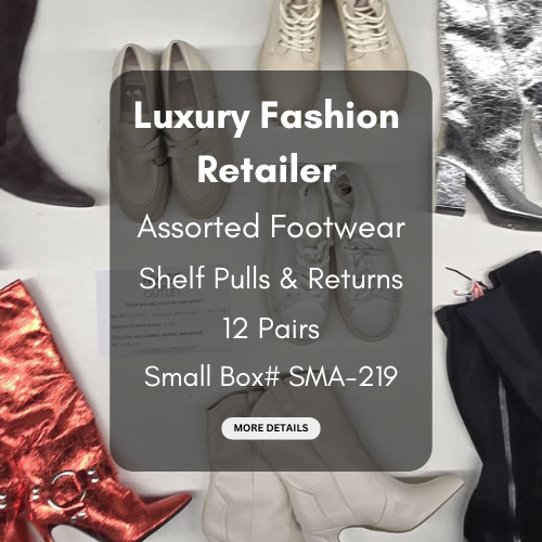 Luxury Fashion Retailer | Assorted Footwear | 12 pairs | Small Box# SMA-219