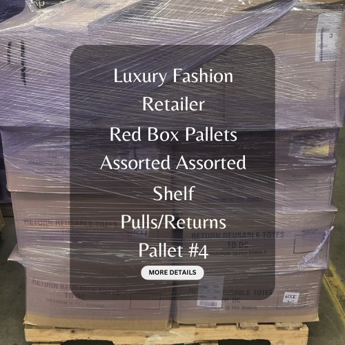 Luxury Fashion Retailer | Red Box Pallets | Assorted Assorted | Shelf Pulls & Returns | Pallet #4