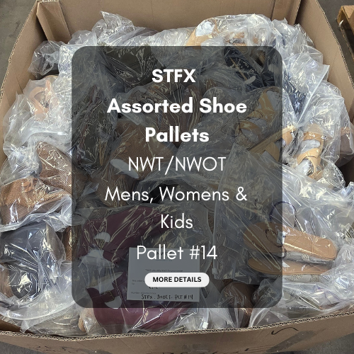 STFX | Assorted Shoe Pallets | NWT/NWOT | Mens, Womens, Kids | 250 Pairs | Pallet #14