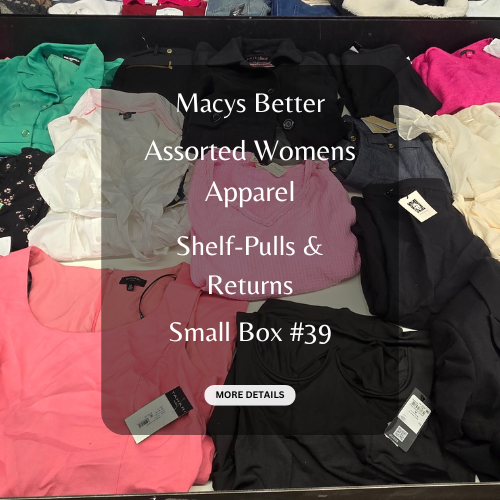 Macys Better | Assorted Womens Apparel | Shelf-Pulls & Returns | 25 Pieces | Small Box #39