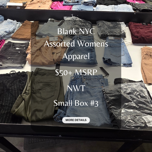 Blank NYC | Assorted Womens Apparel | $50+ MSRP | NWT | 25 Pieces | Small Box #3