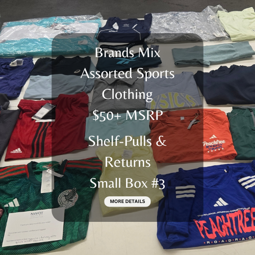 Brands Mix | Assorted Sports Clothing | $50+ MSRP | Shelf Pulls & Returns | 25 Pieces | Small Box #3