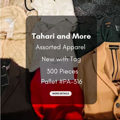 Tahari and more | Assorted  Apparel | 600 Pieces | New with Tag | Pallet #PA-316