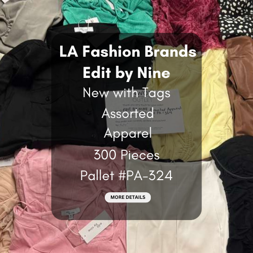 LA Brands | Edit by Nine | Assorted Apparel | 300 Pieces | Pallet #PA-324