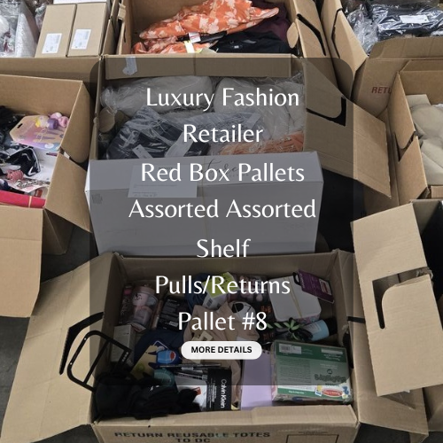 Luxury Fashion Retailer | Red Box Pallets | Assorted Assorted | Shelf Pulls & Returns | Pallet #8