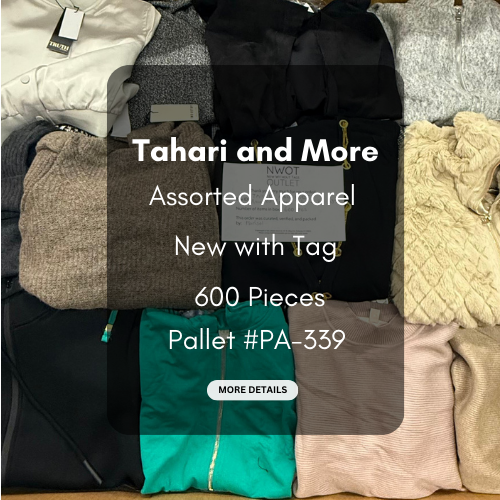 Tahari and more | Assorted  Apparel | 600 Pieces | New with Tag | Pallet #PA-339