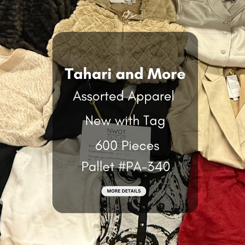 Tahari and more | Assorted  Apparel | 600 Pieces | New with Tag | Pallet #PA-340
