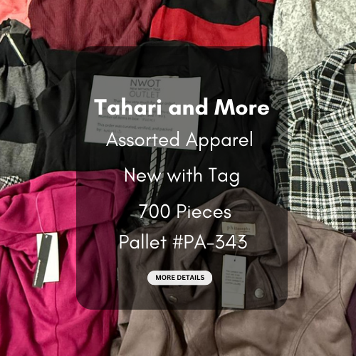 Tahari and more | Assorted  Apparel | 700 Pieces | New with Tag | Pallet #PA-343
