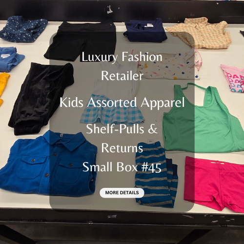 Luxury Fashion Retailer | Kids Assorted Apparel | Shelf Pulls & Returns | Small Box #45 | 25 Pieces