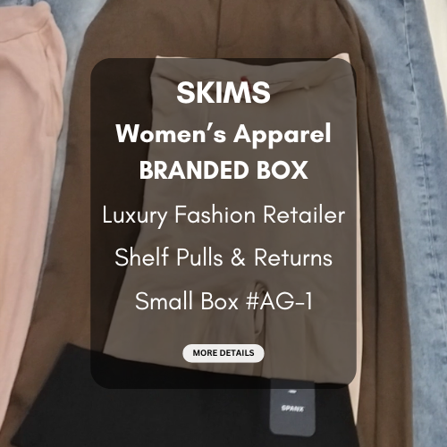 SKIMS & MORE | Women's Assorted Apparel | $75+ MSRP | BRANDED BOX | Shelf-Pulls/Returns | 25 Pieces | Small Box #AG-1