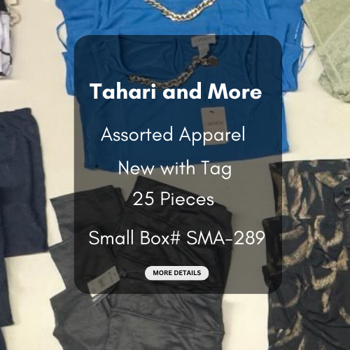 Tahari and more | Assorted  Apparel | 25 Pieces | New with Tag |Small box #SMA-289