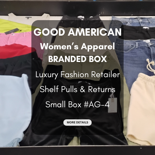 GOOD AMERICAN & MORE | Women's Assorted Apparel | $75+ MSRP | BRANDED BOX | Shelf-Pulls/Returns | 25 Pieces | Small Box #AG-4