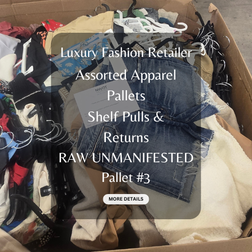 Luxury Fashion Retailer | Assorted Apparel Pallets | Shelf Pulls & Returns | RAW UNMANIFESTED | Pallet #3