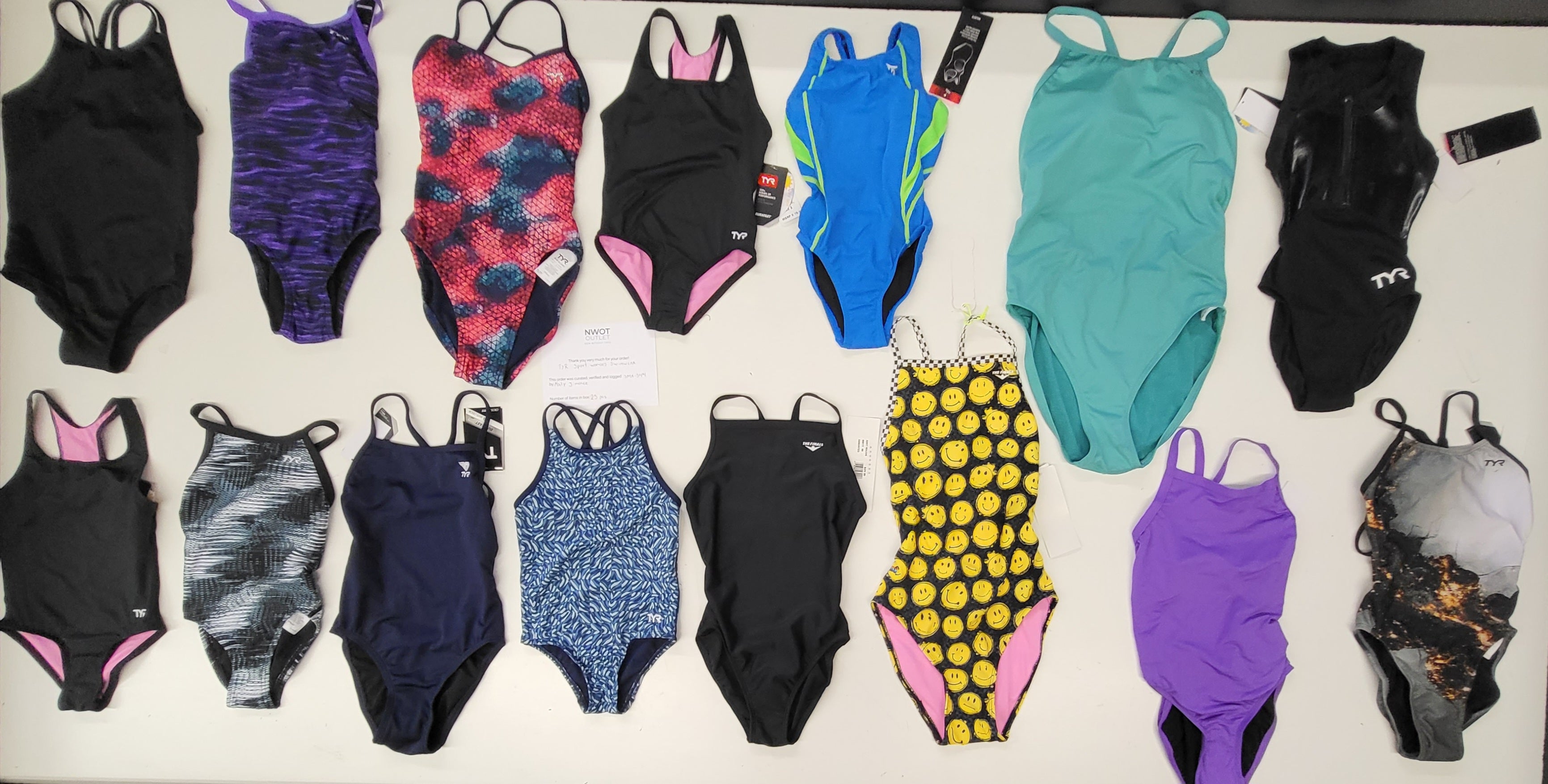 TYR SPORT WOMEN'S SWIMWEAR | Assorted Women's Apparel | NWT | 25 Pieces | Small Box #544