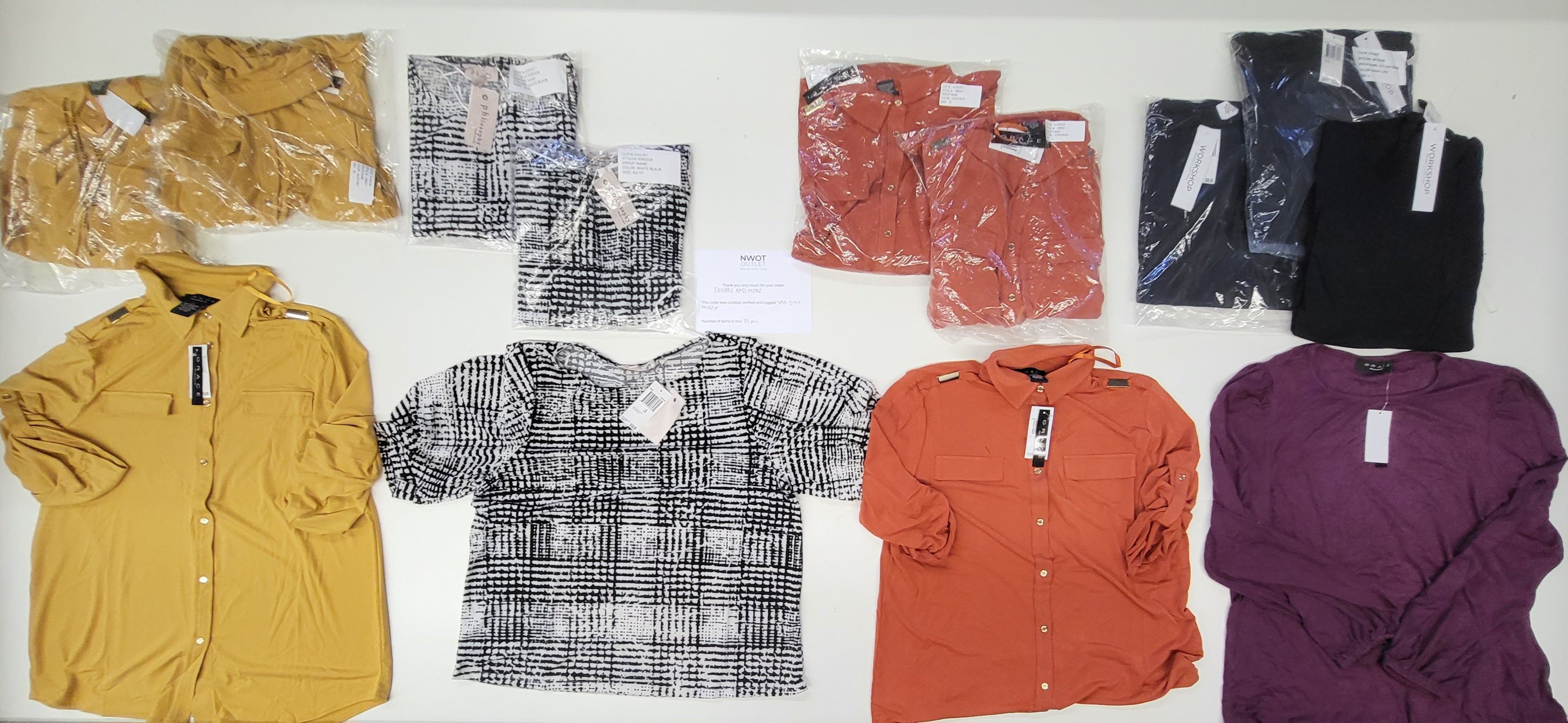 Tahari and more | Assorted Women's Apparel | NWT | 25 Pieces | Small Box #547