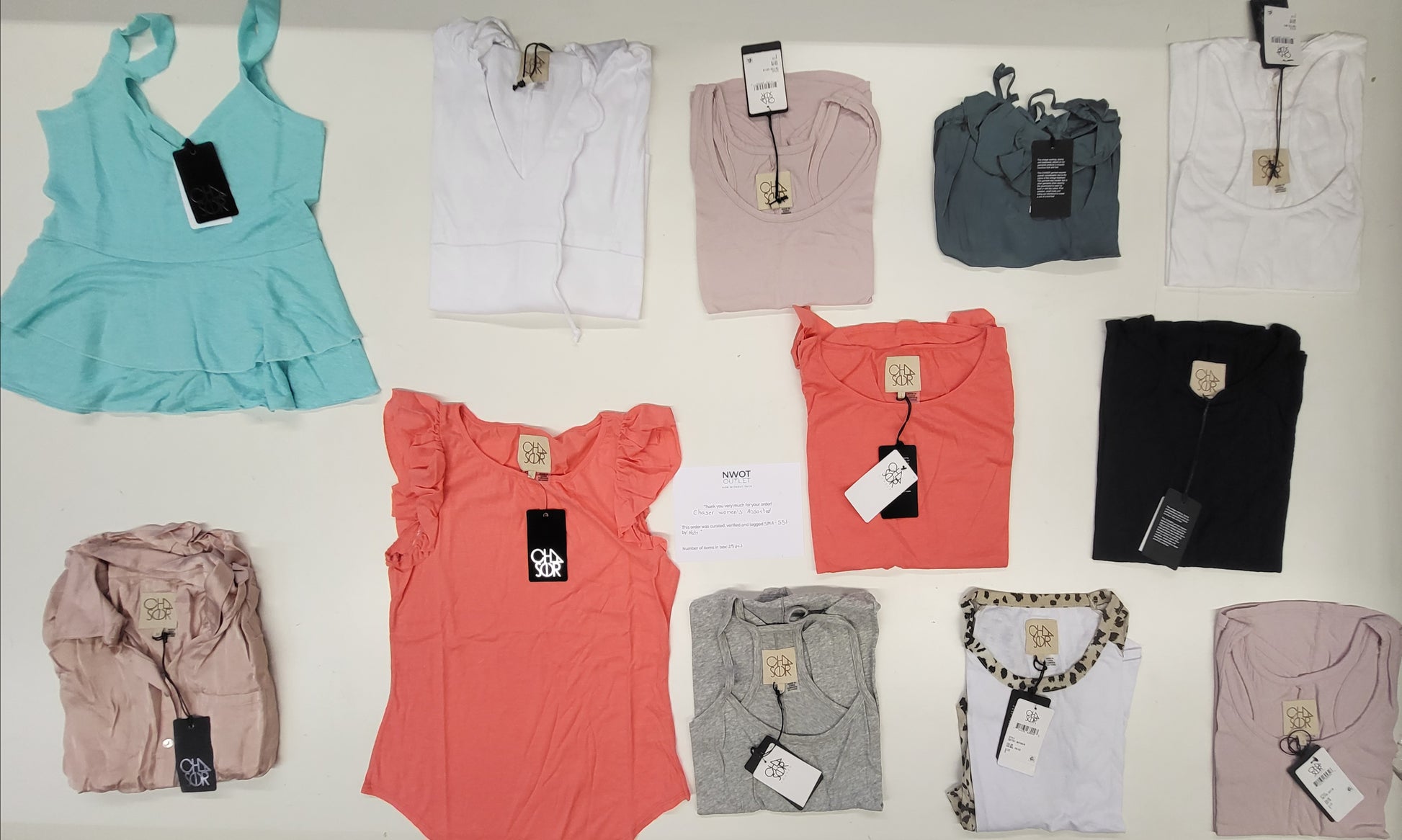 Chaser women's assorted | Assorted Women's Apparel | NWT | 25 Pieces | Small Box #551