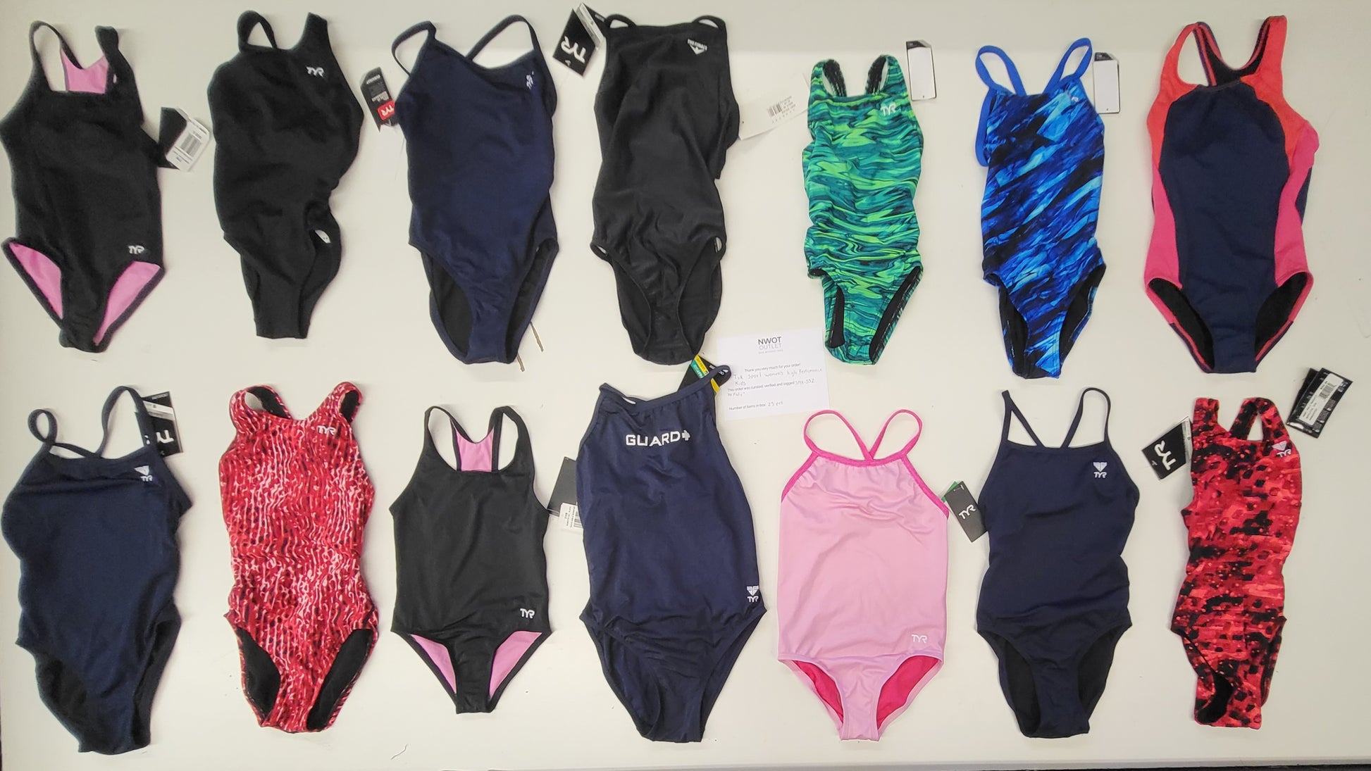 TYR sport kids high performance | Assorted Kid's Apparel | NWT | 25 Pieces | Small Box #552
