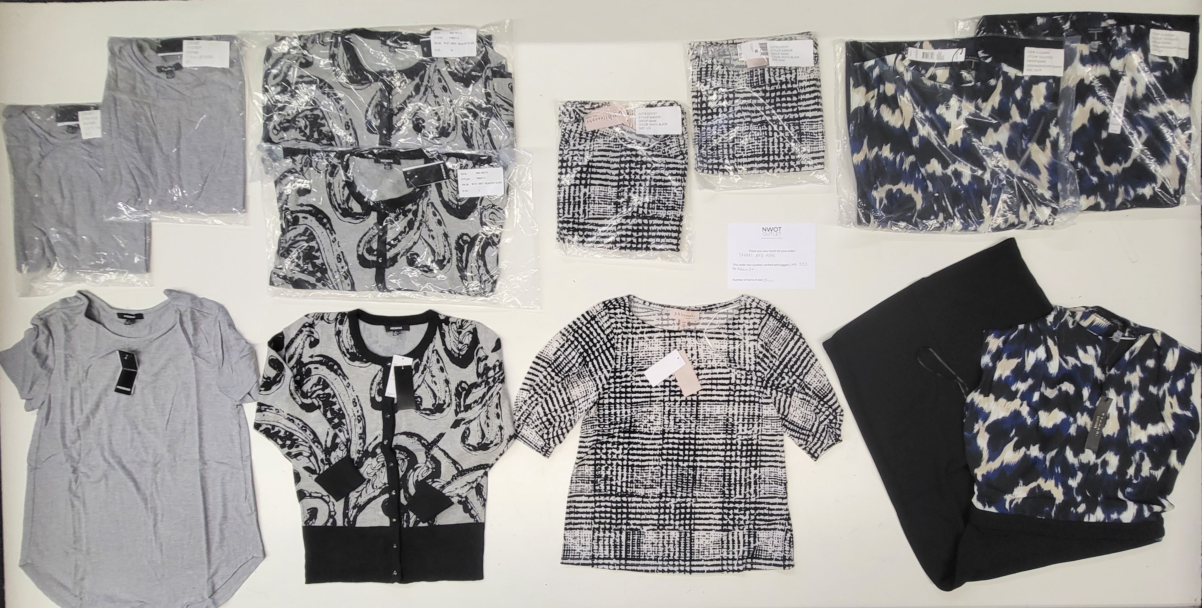 Tahari and more | Assorted Women's Apparel | NWT | 25 Pieces | Small Box #553