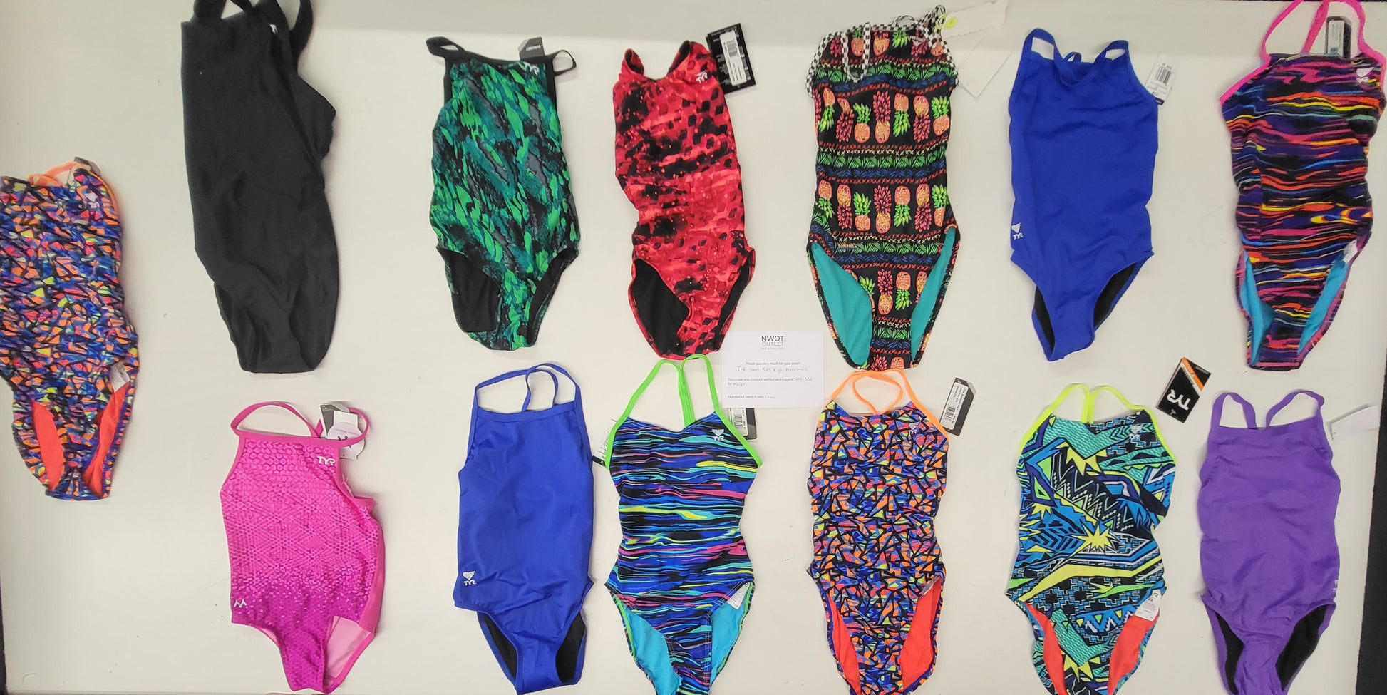 TYR sport kids high performance | Assorted Kid's Apparel | NWT | 25 Pieces | Small Box #556