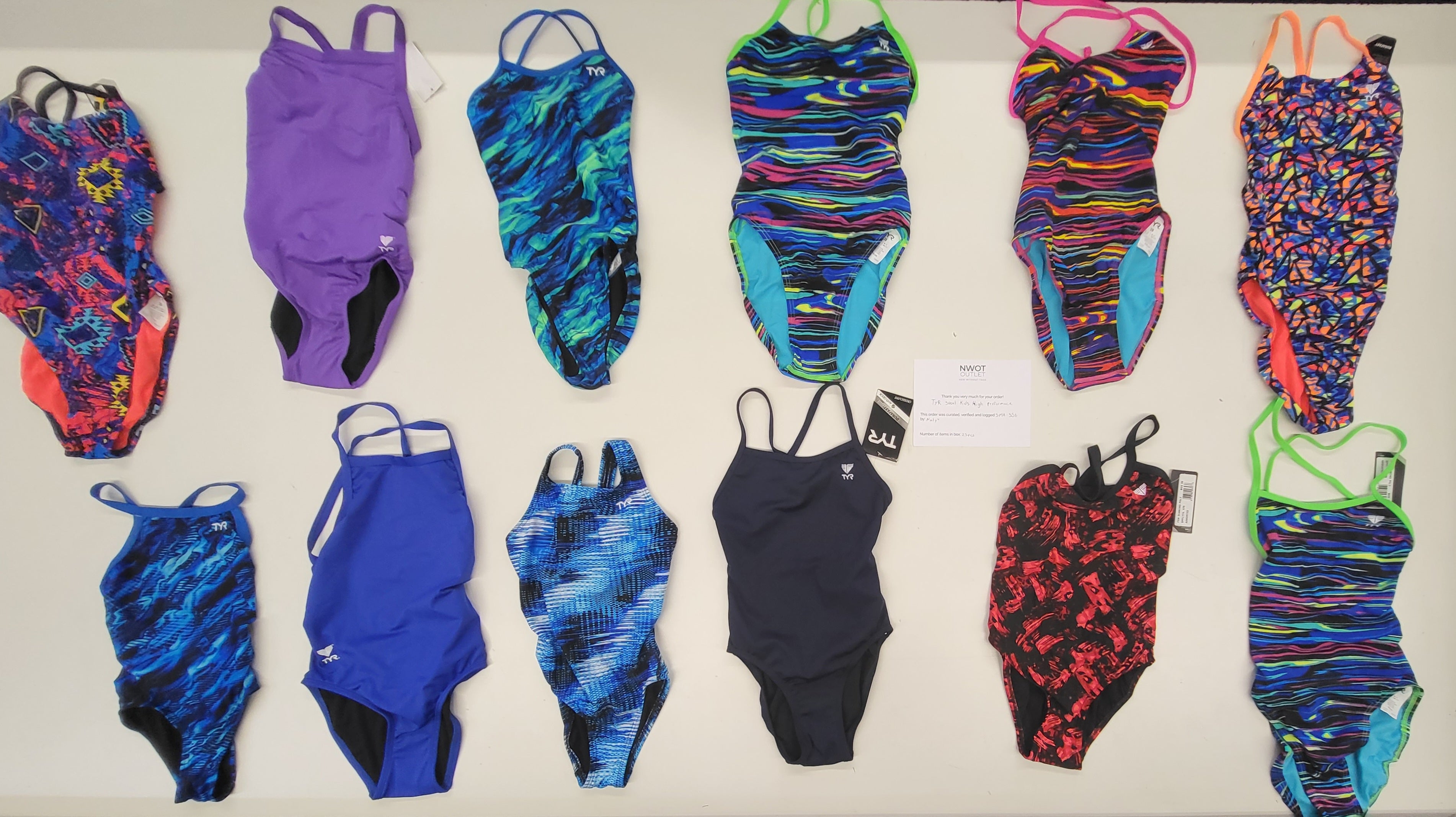 TYR sport kids high performance | Assorted Kid's Apparel | NWT | 25 Pieces | Small Box #556