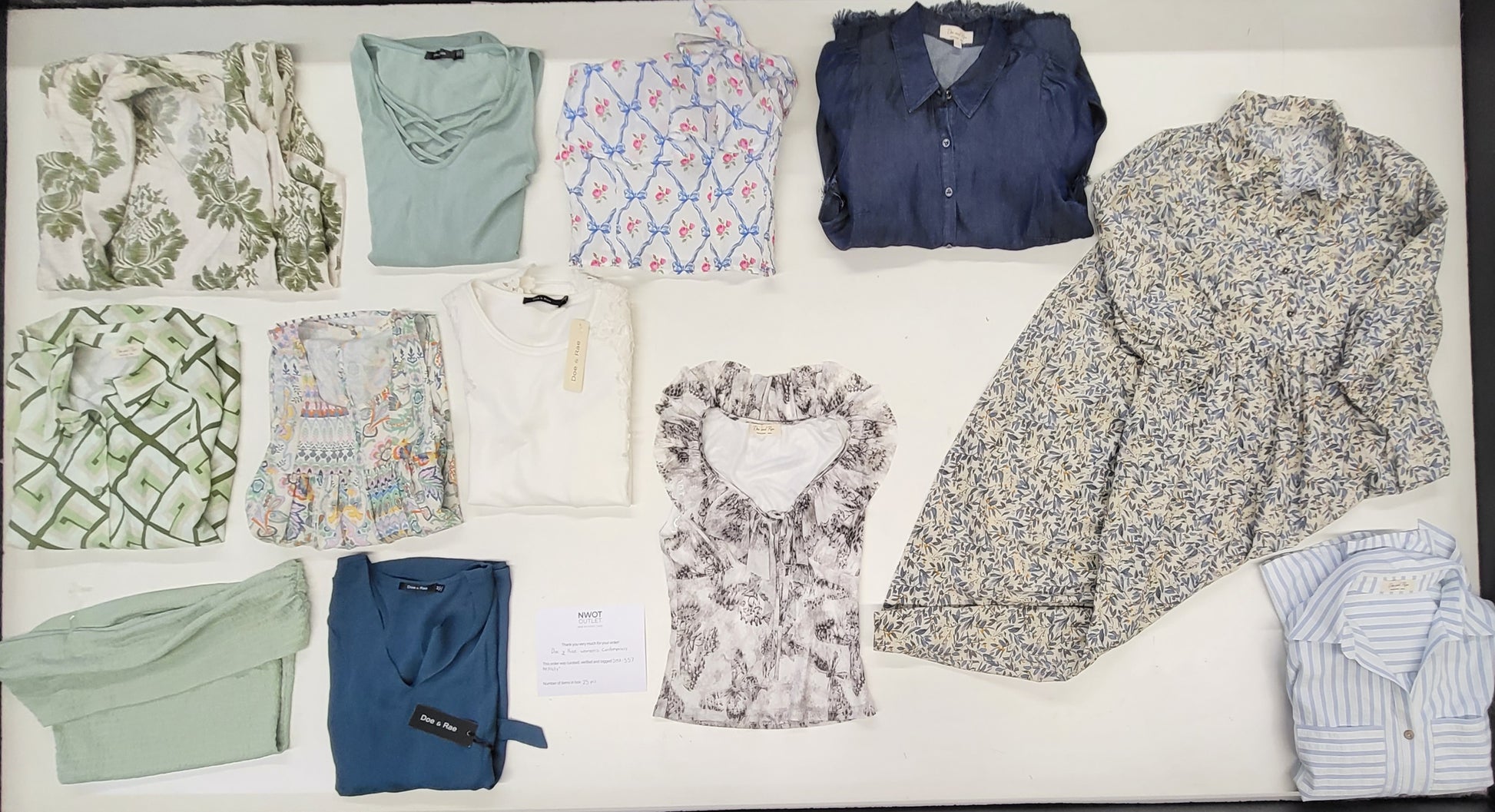 Doe & rae women's contemporary | Assorted Women's Apparel | NWT | 25 Pieces | Small Box #559