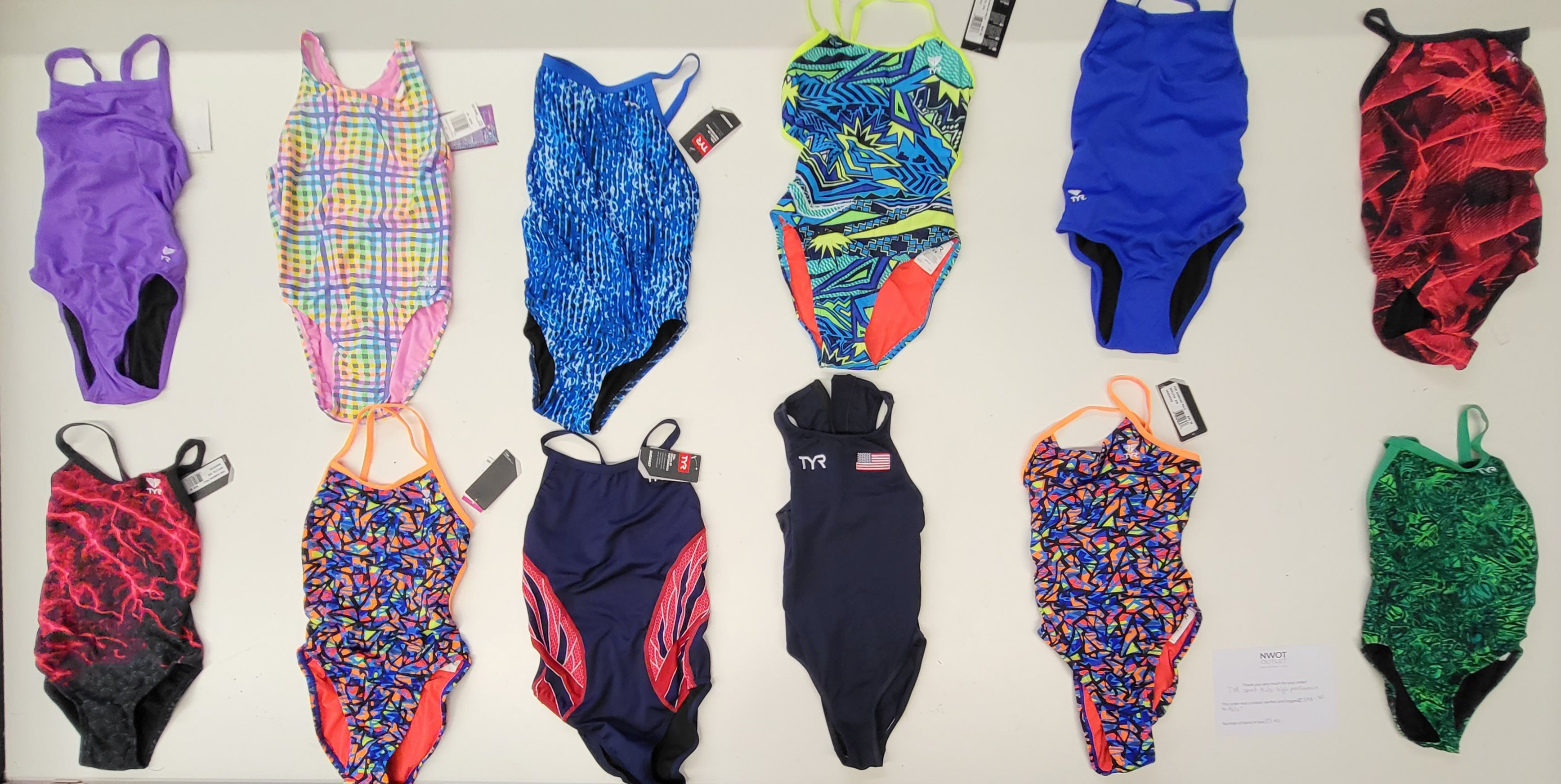 TYR sport high performance | Assorted Kid's Apparel | NWT | 25 Pieces | Small Box #561