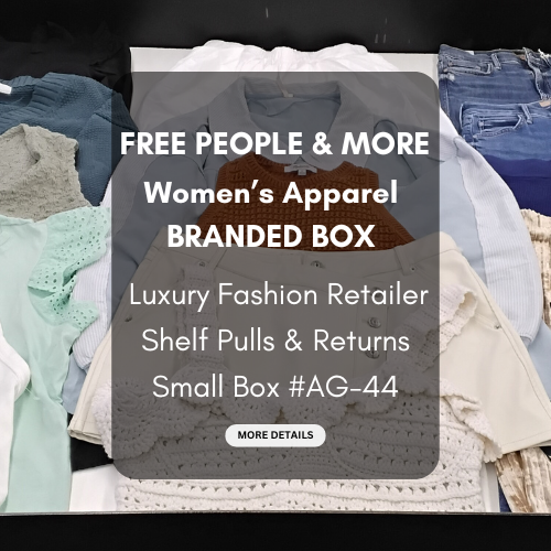 FREE PEOPLE & MORE | Women's Assorted Apparel | BRANDED BOX | Shelf-Pulls/Returns | 25 Pieces | Small Box #AG-44