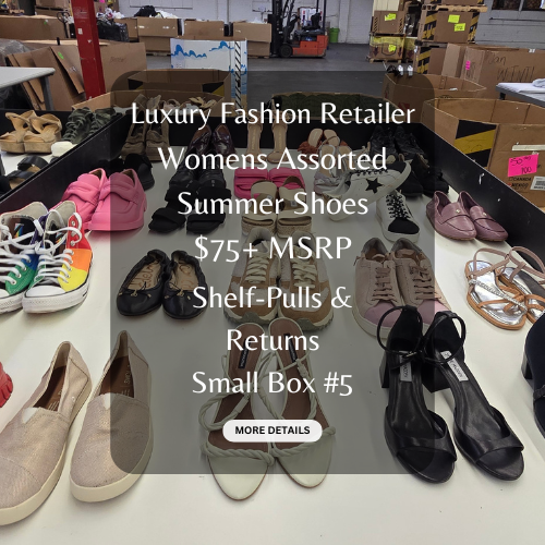 Luxury Fashion Retailer | Women's Assorted Summer Shoes | $75+ MSRP | Shelf Pulls & Returns | 25 Pairs | Small Box #5