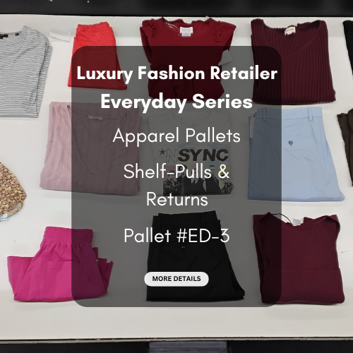 Luxury Fashion Retailer | Everyday Series | Apparel Pallets | Shelf Pulls & Returns | Manifested | Pallet #ED-3