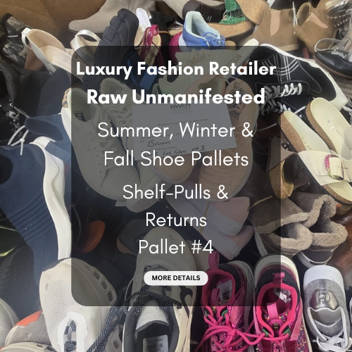 Luxury Fashion Retailer | Summer/Fall/Winter Shoe Pallets | NWOT & Returns | RAW UNMANIFESTED | Pallet #4