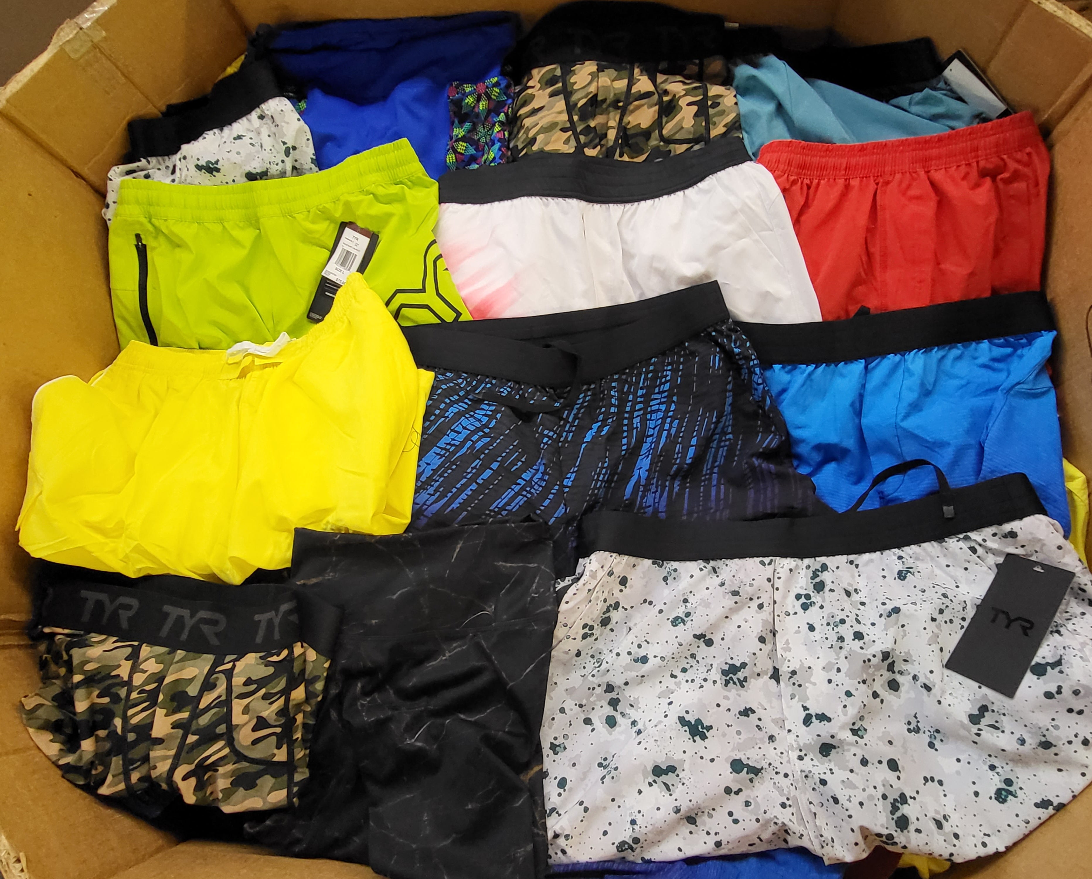TYR sport women's and men's shorts | Assorted Men's, Women's Apparel | NWT | 637 Pieces | Pallet #637