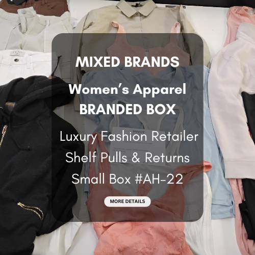 MIXED BRANDS | Women's Assorted Apparel | BRANDED BOX | Shelf-Pulls/Returns | 25 Pieces | Small Box #AH-22